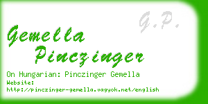 gemella pinczinger business card